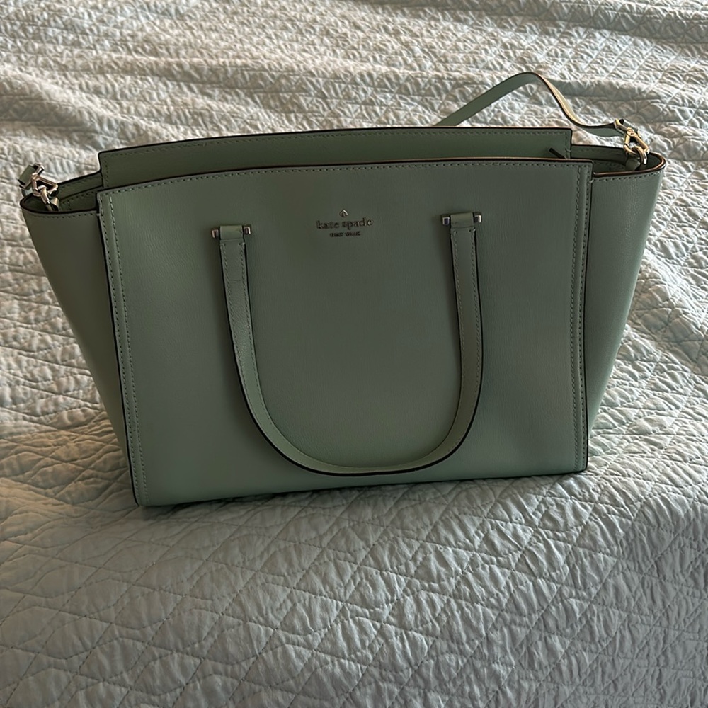 Mint green Kate Spade tote